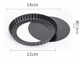 Tartera desmontable rizada 14cm